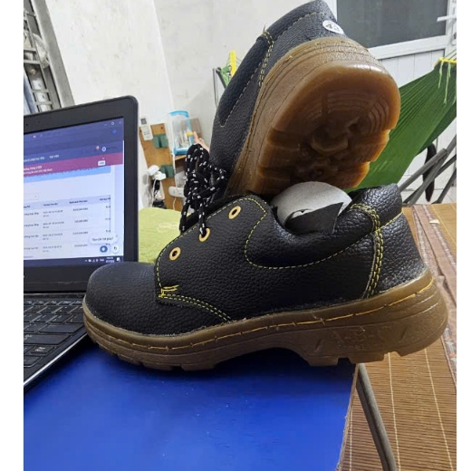 Giày bảo hộ lao động nam ABC đế kếp chống đinh, chống trơn trượt, chống va đập, chống nước, Giày công trình đi làm