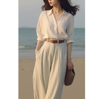 Quần ống rộng hai cạp kép chất gold cao cấp mềm mát chuẩn form đi làm đi học ameehouse