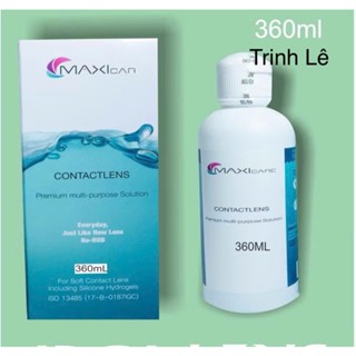  Dung dịch ngâm kính áp tròng 360ml  OTHOR-K MAXIcare- nước rửa lens chai lớn  xuất xứ Korea 