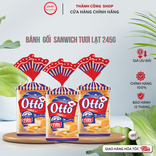 [DATE SIÊU MỚI] Túi Bánh Sandwich tươi lạt Otto 245g - Bánh ăn sáng - Bánh mì tươi