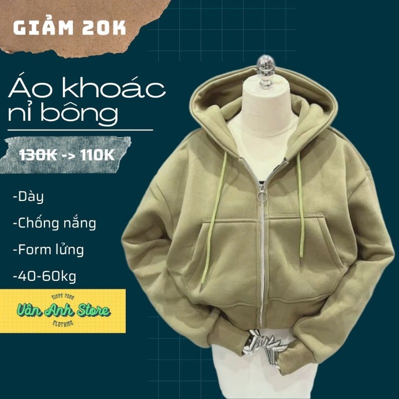 Áo Khoác Nỉ Form Lửng Nữ Bo Chun Dày Dặn, Áo Khoác Nữ Hai túi ngoài form 35-60kg mang đẹp phong cách đơn giản dễ thương
