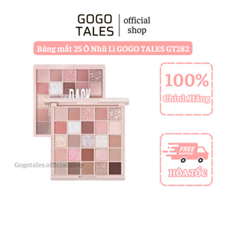 [HỎA TỐC HN HCM] Bảng mắt 25 Ô Nhũ Lì GOGO TALES Crystal Color Charming Eyes GT282 Back To Reality GOGOTALES