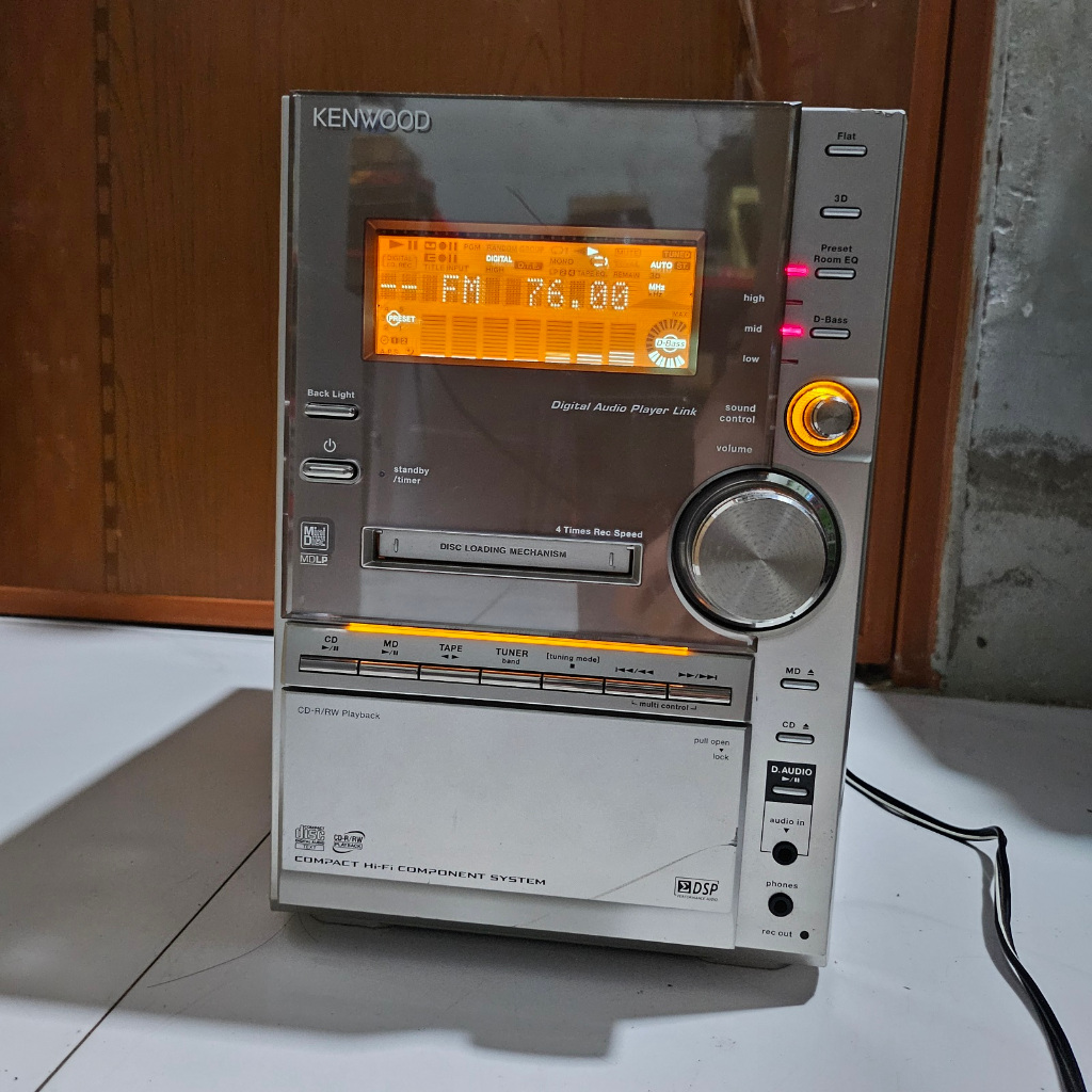 Đầu âm ly KENWOOD RXD-SV3MD lẻ không loa đa năng nghe nhạc CD, MD, cassette, radio AM FM, cổng SUB U