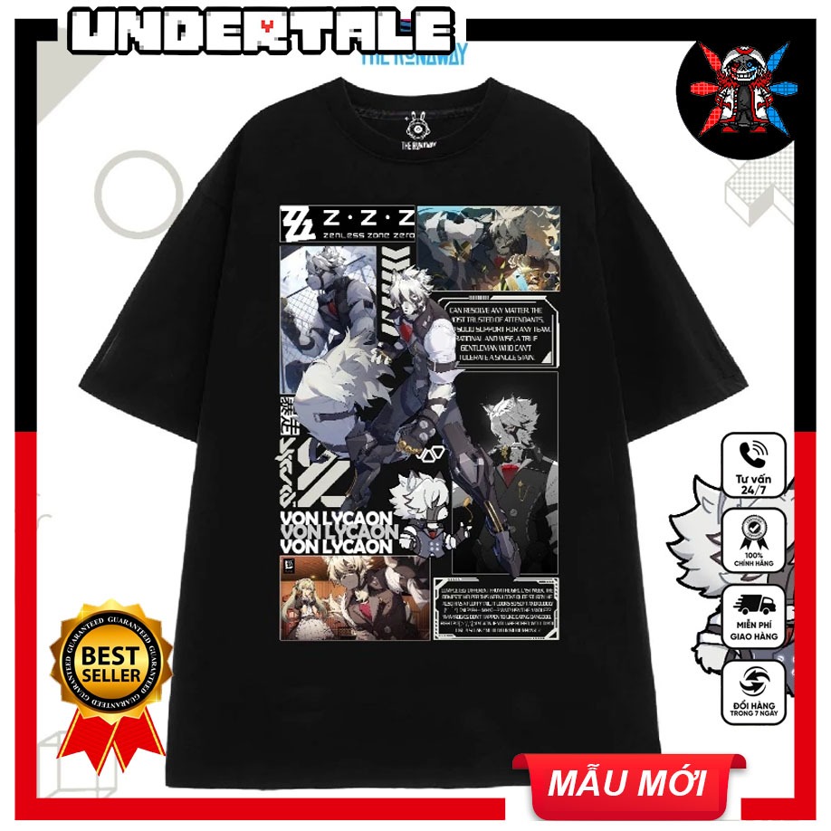Áo phông Zenless Zone Zero : Von Lycaon - Jane Doe cực chất | UNDERTALE STORE