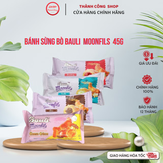 COMBO 1 THÙNG 20 Bánh Sừng Bò Bauli Moonfils 45g - Bánh ăn sáng tiện lợi giàu dinh dưỡng - Bánh sừng trâu