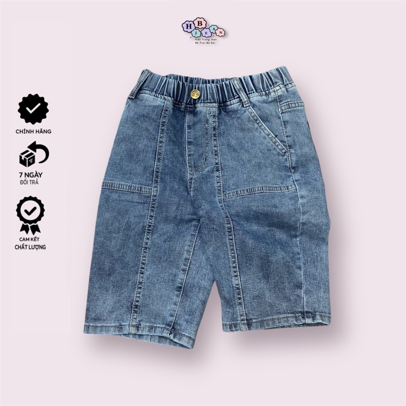 Quần Jean HB Phom Lửng Co Giãn Thoải Mái Cho Bé Trai Từ 22-50Kg [Lỗi Nhẹ Vải Giảm Giá]