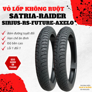 Vỏ Lốp Không Ruột Xe Máy  :RAIDER-SATRIA-SIRIUS- RS-WAVE S110-WAVE ANPHA-FUTURE Đủ Đời Gai City Extra Thương Hiệu NAVADO