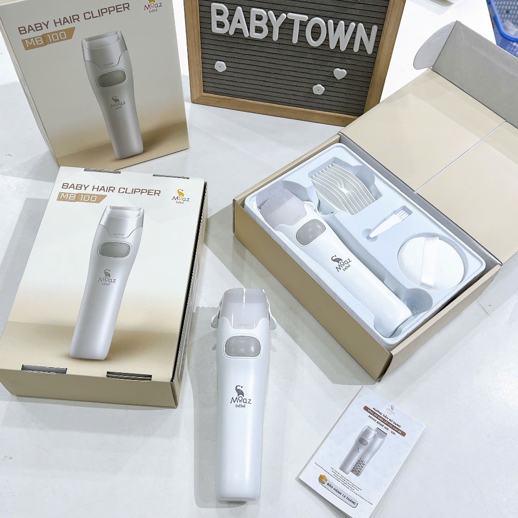 [CHÍNH HÃNG] Tông đơ cắt tóc cho bé Moazbebe MB014/ DOUX/ MB100