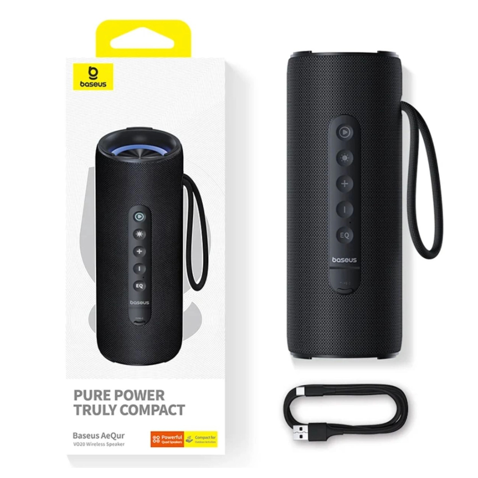 Loa Bluetooth Baseus AeQur VO20 Portable Wireless Speaker (Bluetooth 5.3, IPX5 Waterproof, Bass Subw
