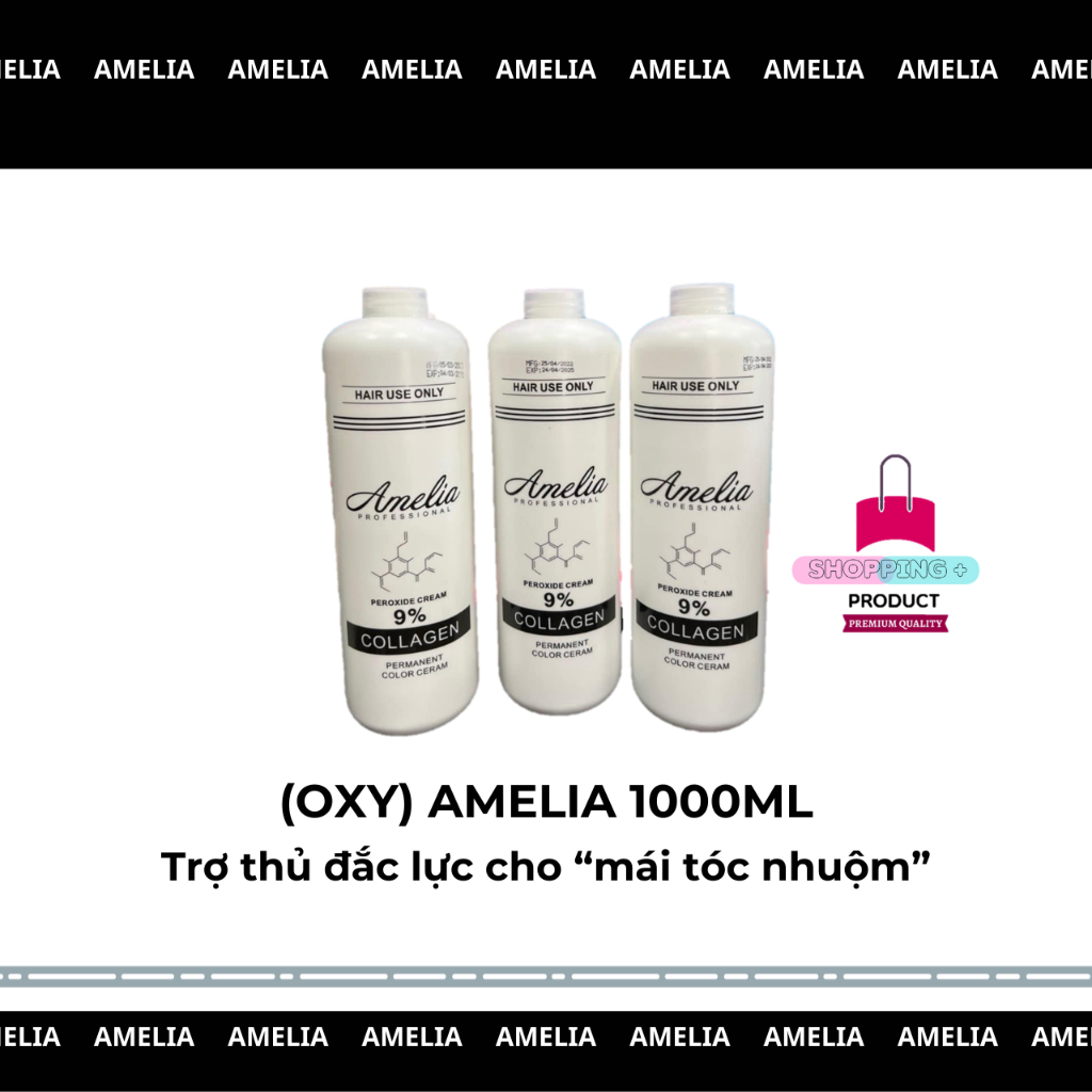 OXY Trợ Nhuộm AMELIA 3% 12% Chống Xót Da Đầu 1000ml
