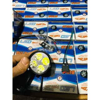  Đèn led trợ sáng L4 ngắn 1 chế độ sáng gắn xe máy xe điện 12v-48V 