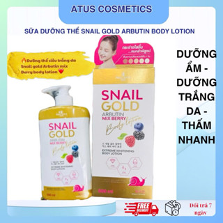 Sữa dưỡng thể body Snail gold Arbutin mix berry Body Lotion Precious skin 500ml -Thái Lan dưỡng da body chuẩn chính hãng