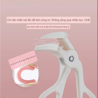 kẹp uốn mi cong mi từ lần kẹp đầu tiên kẹp silicon nên không lo kẹp vào da và mắt không đau
