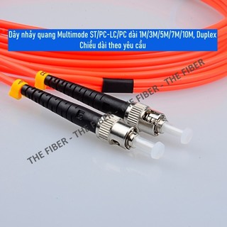 Dây nhảy quang Multimode ST/PC-LC/PC dài 1M/3M/5M/7M/10M/15M, Duplex