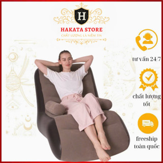 Bộ Ghế SOFA Lười Tựa Lưng Bơm Hơi SHKAT01. Kiểu Dáng Hàn Quốc Bọc Nhung Mềm Mại-Mẫu Hiện Đại -BẢO HÀNH 1-1 HAKATASTORE