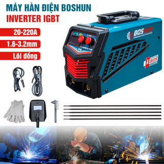 🌹FREESHIP🌹Máy Hàn Mini Boshun BS-MMA220S, Máy hàn điện tử, Que hàn 1.6mm - 3.2mm, Bảo hành chính hãng