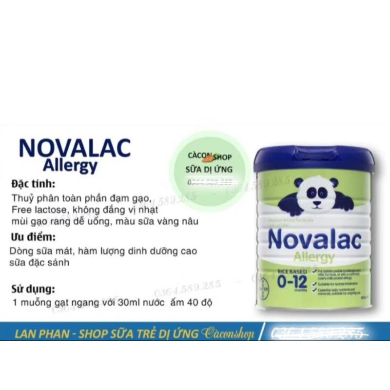 Sữa gạo Novalac Úc 800g