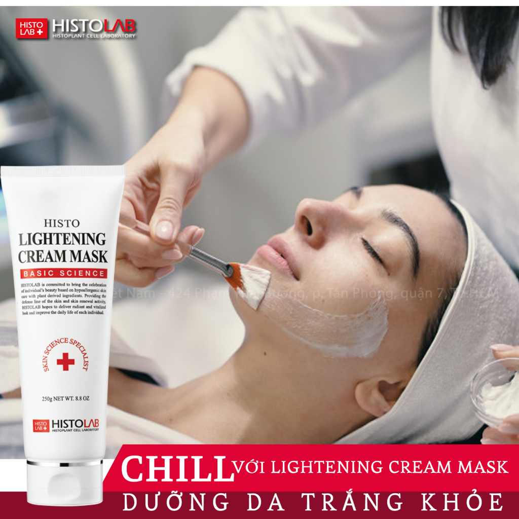 Mặt nạ dưỡng trắng HISTOLAB Lightening Cream Mask dạng kem giúp dưỡng trắng da, mờ thâm nám 250g