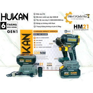 Thân máy siết bulong Hukan X4imp lực siết 330N.m thế hệ mới 2024 sử dụng chân pin phổ thông mạch 4mofest