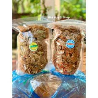  500gr Bánh tráng sấy mắm đục sa tế sấy tép tỏi Bình Định 