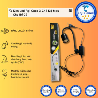 Đèn Led Rọi Coco 3 Chế Độ Màu Cho Bể Cá