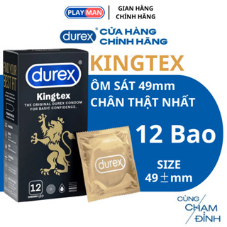 Bao Cao Su Durex Kingtex Ôm Sát Cho Cuộc Yêu Trở Nên Thú Vị 1 Hộp 12 Chiêc Hàng Chính Hãng