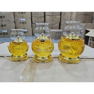 Đèn thờ hoa sen/ Đèn dầu (M035)