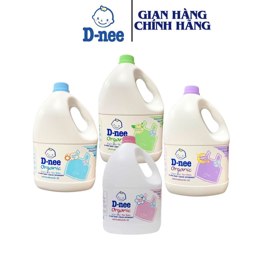 Nước giặt quần áo Dnee cho bé 3000/1400ml có tem nhập khẩu