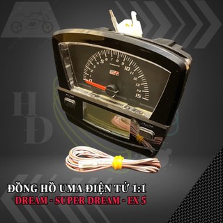 Đồng hồ điện tử UMA cho xe Dream - Ex5 hàng chuẩn 1:1