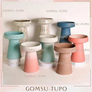 Bình Hoa màu pastel MẶT HỒ nhiều mẫu, lọ hoa phong cách retro cổ điển gốm sứ tupo Bát Tràng