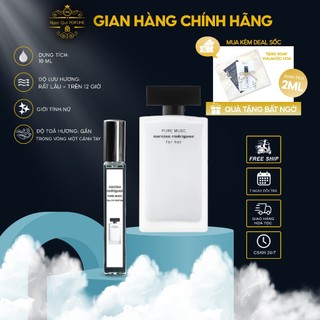 Nước Hoa Nữ Nar trắng hương thơm thanh lịch , nữ tính Chiết 10ml