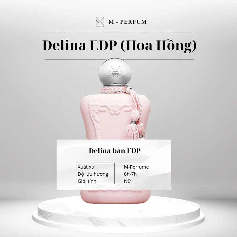 Nước hoa Nữ N.EMBYVN DELINA EDP (Hoa Hồng) hương Ngọt ngào, Sang Trọng, Quyến rũ