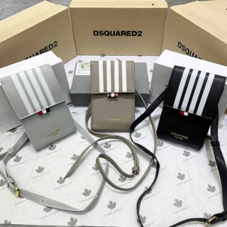  Túi đeo chéo nam nữ mini TB da Pu nắp in 4 sọc trắng vạch logo xanh đỏ viền phối dập chữ full box TC59P 