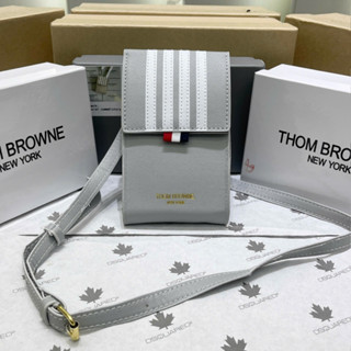 Túi chéo nam nữ TB da trơn 4 sọc trắng vạch logo xanh đỏ viền in chữ full box boy phố TC59P