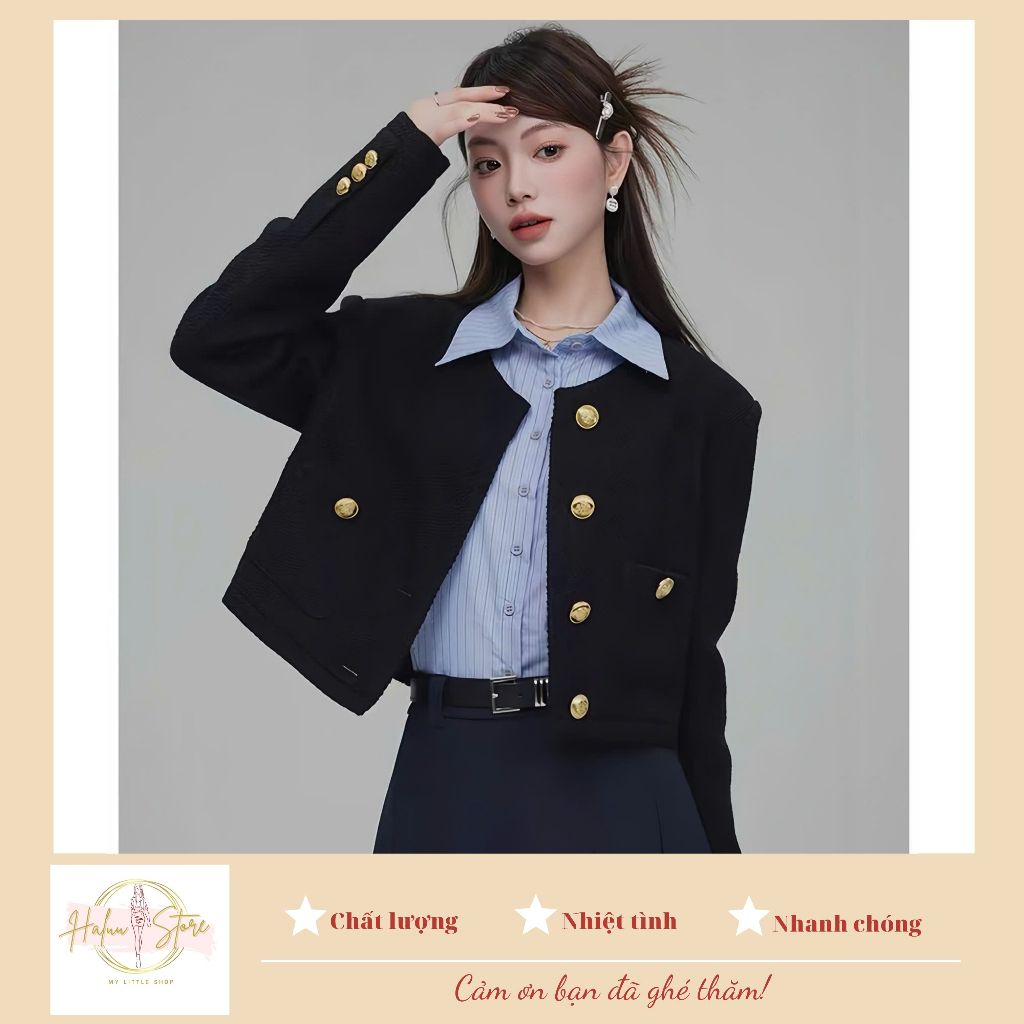 Áo Khoác Dạ (Form Rộng) Dáng Lửng Basic HH90 HaLuu Store