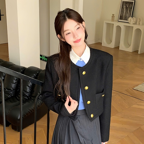 Áo Khoác Dạ (Form Rộng) Dáng Lửng Basic HH90 HaLuu Store | BigBuy360 - bigbuy360.vn