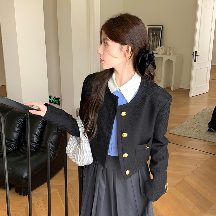 Áo Khoác Dạ (Form Rộng) Dáng Lửng Basic HH90 HaLuu Store | BigBuy360 - bigbuy360.vn