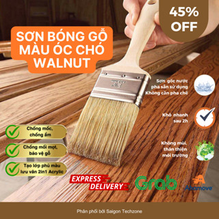 Sơn Gỗ Màu Óc Chó Walnut... Gốc Acrylic 2in1, Trang Trí, Hoàn Thiện Gỗ, Chống Mốc, Mối Mọt, Chống Nước, Lưu Vân Gỗ