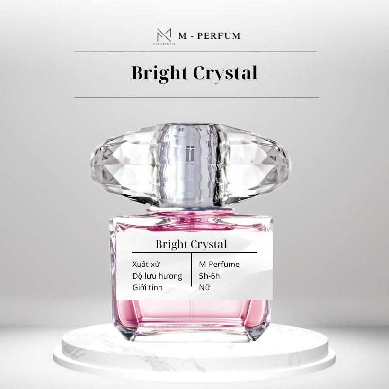Nước hoa nữ N.EMBYVN Bright Crystal EDT 10ml phong cách Tươi mát, Tinh tế, Dễ thương