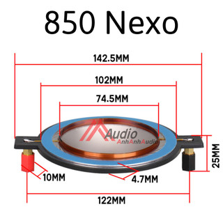 Coil treble 850 Nexo 74.4 mm hàng đẹp