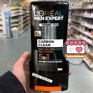 Sữa tắm gội Loreal Men expert chuẩn Đức 5in1 (Tắm - Gội - Rửa mặt - Cạo Râu - Dưỡng Da)- Nguồn hàng Đức