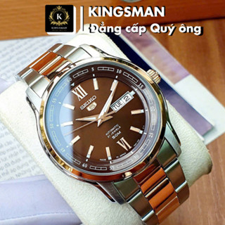 Đồng Hồ Cơ Nam Seiko 5 Tự Động Automactic Máy Nhật Dây Thép Đúc Đặc Có Lịch Ngày Thứ Mặt Size 40mm