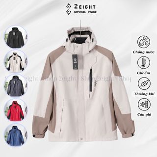 Áo khoác gió nam nữ cao cấp có mũ chống nước 2 lớp, áo khoát dù phối màu mẫu mới 2025 - AG2
