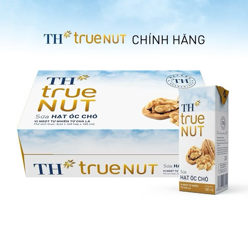 Thùng sữa TH óc chó 180ml hàng chuẩn