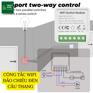  Công tắc WIFI đảo chiều cho cầu thang hành lang APP TUYA SMART LIFE 