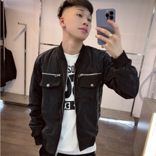 Áo Khoác Phao Nam Trần Bông Siêu Cấp 346 DSQ 2 Túi Thời Trang Nam Kiểu Dáng Khoác Ngoài