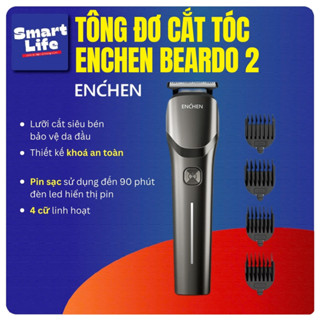Tông đơ cắt tóc Enchen Beardo 2 không dây, lưỡi thép không gỉ, tốc độ cao,, tặng 4 cữ tạo kiểu