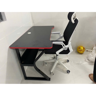 bộ bàn ghế gaming và ghế công thái học tms04