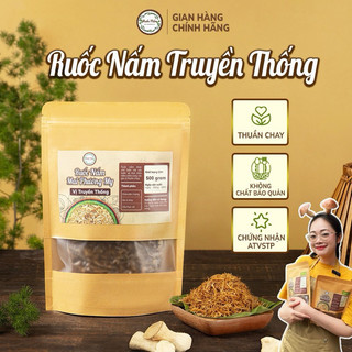  Chà bông nấm Đà Lạt vị truyền thống ruốc nấm hương ăn chay không đường đậm đà hương vị 500g - Ruốc nấm Mai Phương My 