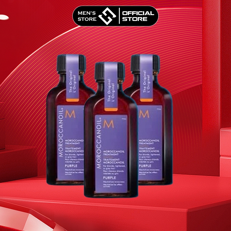 Dầu dưỡng Moroccanoil Treatment Purple 50ml có vòi - dầu dưỡng chứa ánh tím cho tóc sáng màu